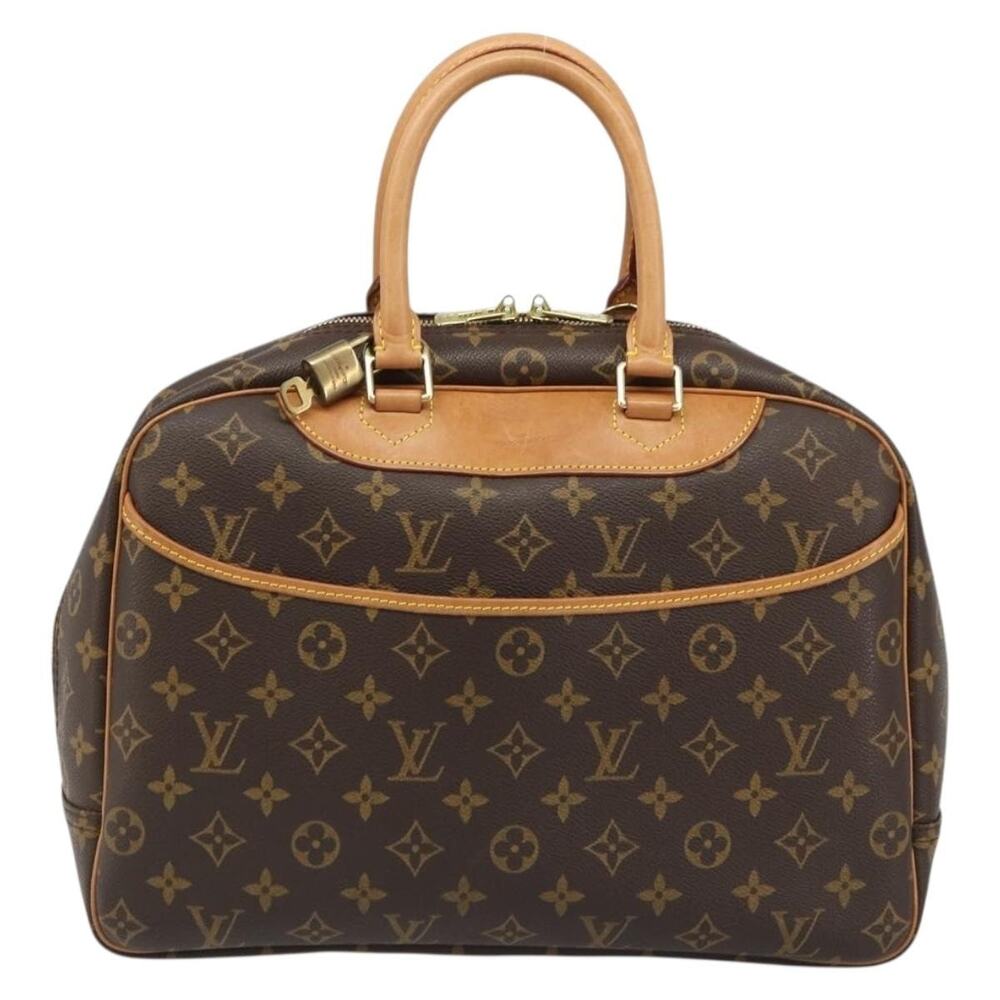 Louis Vuitton Monogram Deauville Handbag Brown